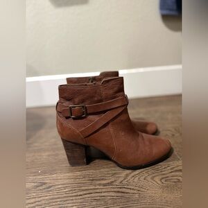 Cole Haan Grand OS Brown Leather Ankle Boots